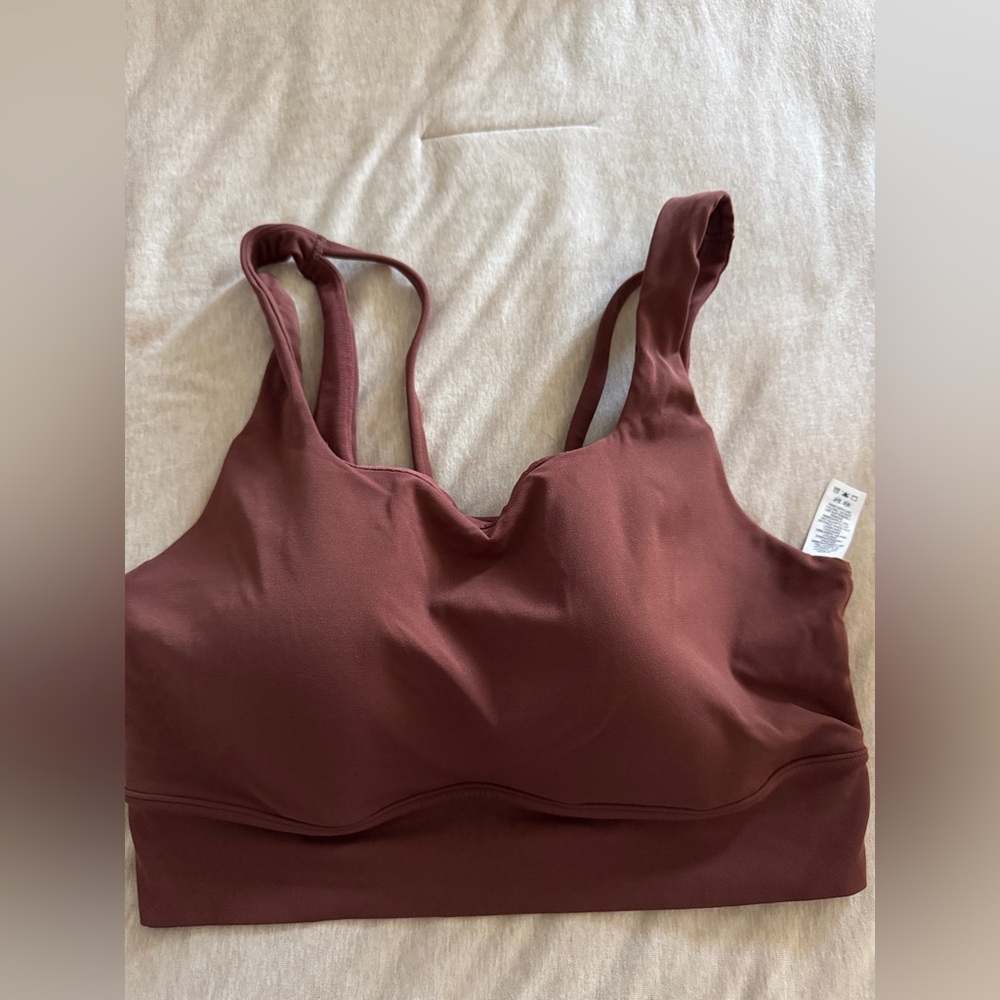Nike Brown Minimalist Sports Bra with Wide Straps